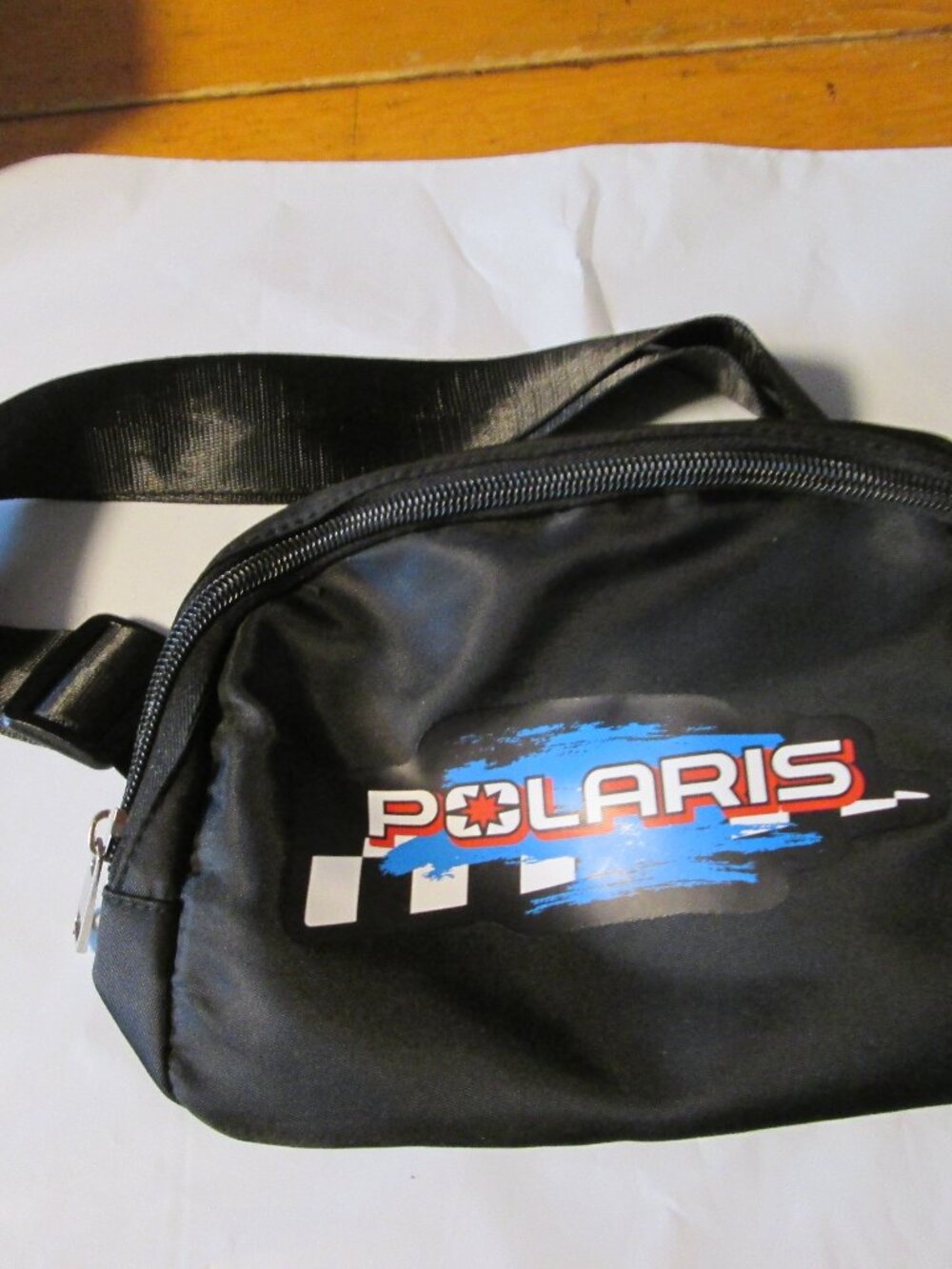 rare black 2 pouch opening Polaris fanny pack adjustable waterproof